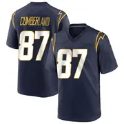 Navy Men's Jeff Cumberland Los Angeles Chargers Game Team Color Jersey